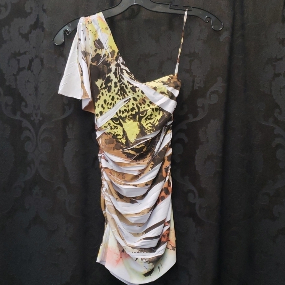 Sublime Print One Shoulder Tunic Top/Mini Dress - Picture 5 of 6